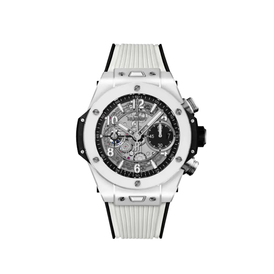 Hublot Big Bang Unico White ceramic, 42mm, Ref# 441.HX.1170.RX
