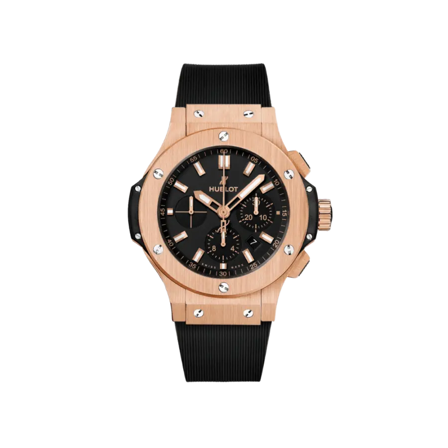Hublot Big Bang, Gold Chronograph, 18k Rose Gold, 44 mm, Ref# 301.RX.1180.RX