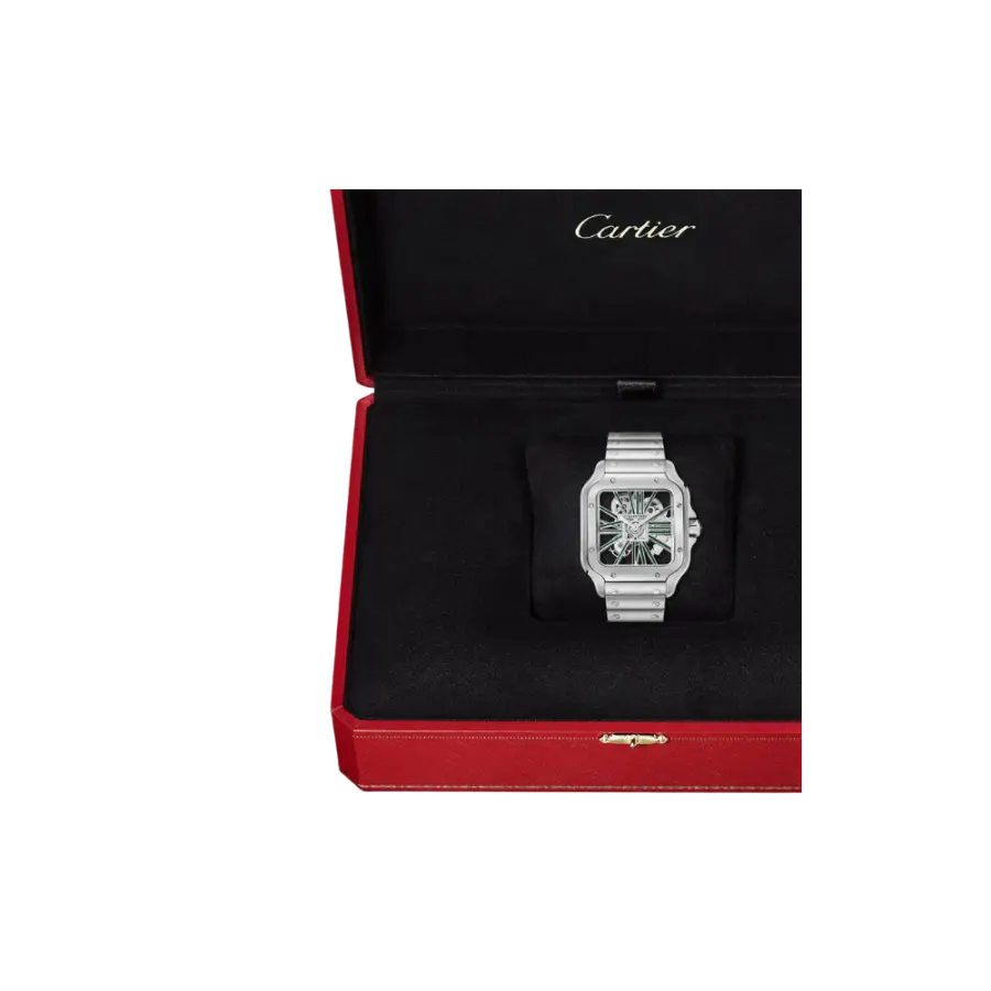 Santos de Cartier Large Skeleton/Green - Image 6