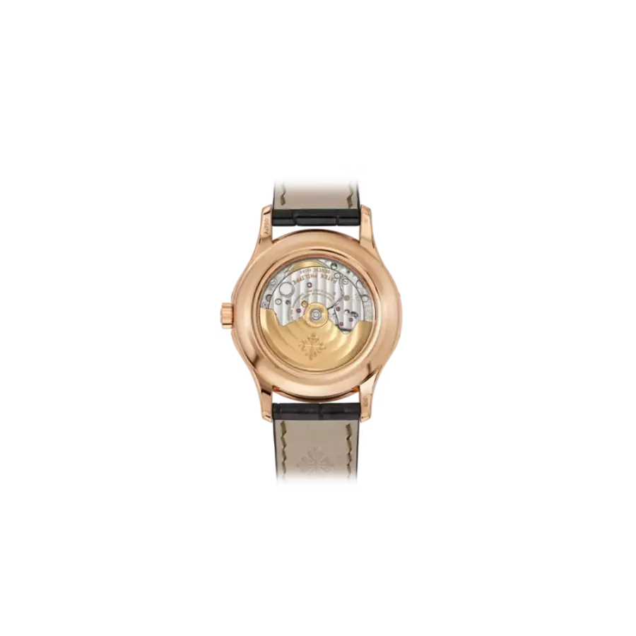Patek Philippe Annual Calendar Moonphase Rose Gold Brown Leather Men's Watch 5205R-001 40mm - Image 2
