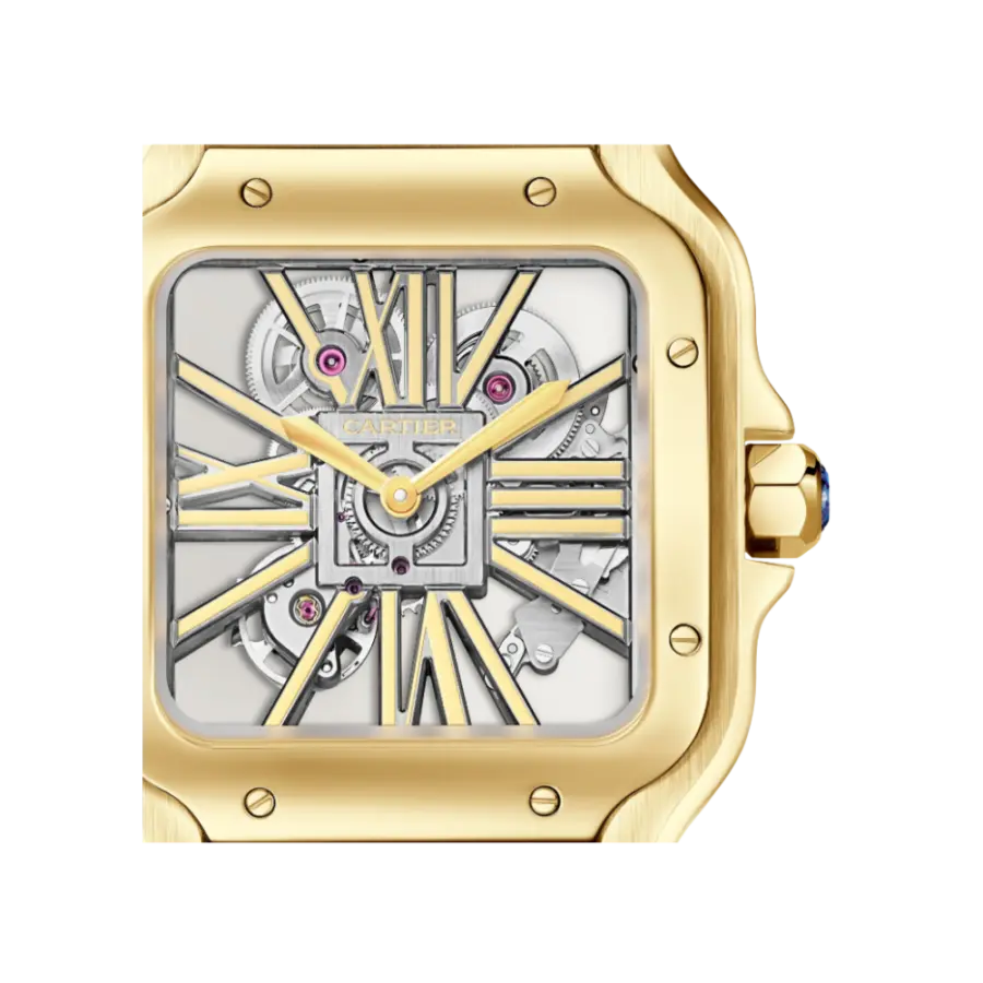 Santos de Cartier Large Skeleton Yellow Gold - Image 2