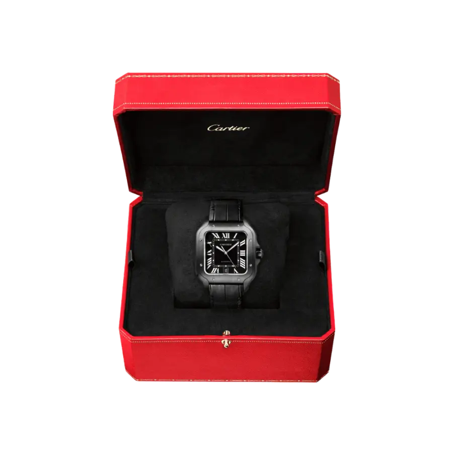 Santos de Cartier Large ADLC Black - Image 6