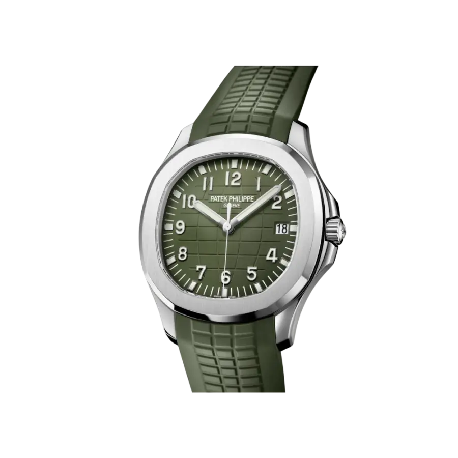 Patek Philippe Aquanaut Jumbo Date, Sweep Seconds, 18k White Gold, 42,2 mm, Ref# 5168G-010 - Image 5