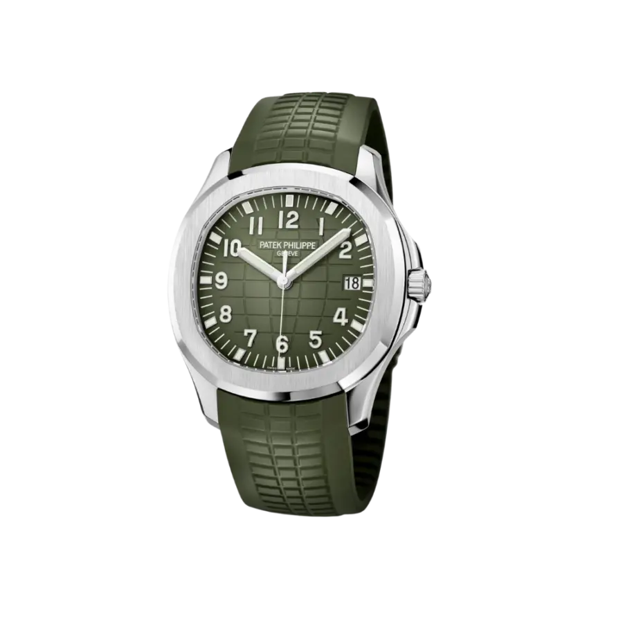Patek Philippe Aquanaut Jumbo Date, Sweep Seconds, 18k White Gold, 42,2 mm, Ref# 5168G-010 - Image 3