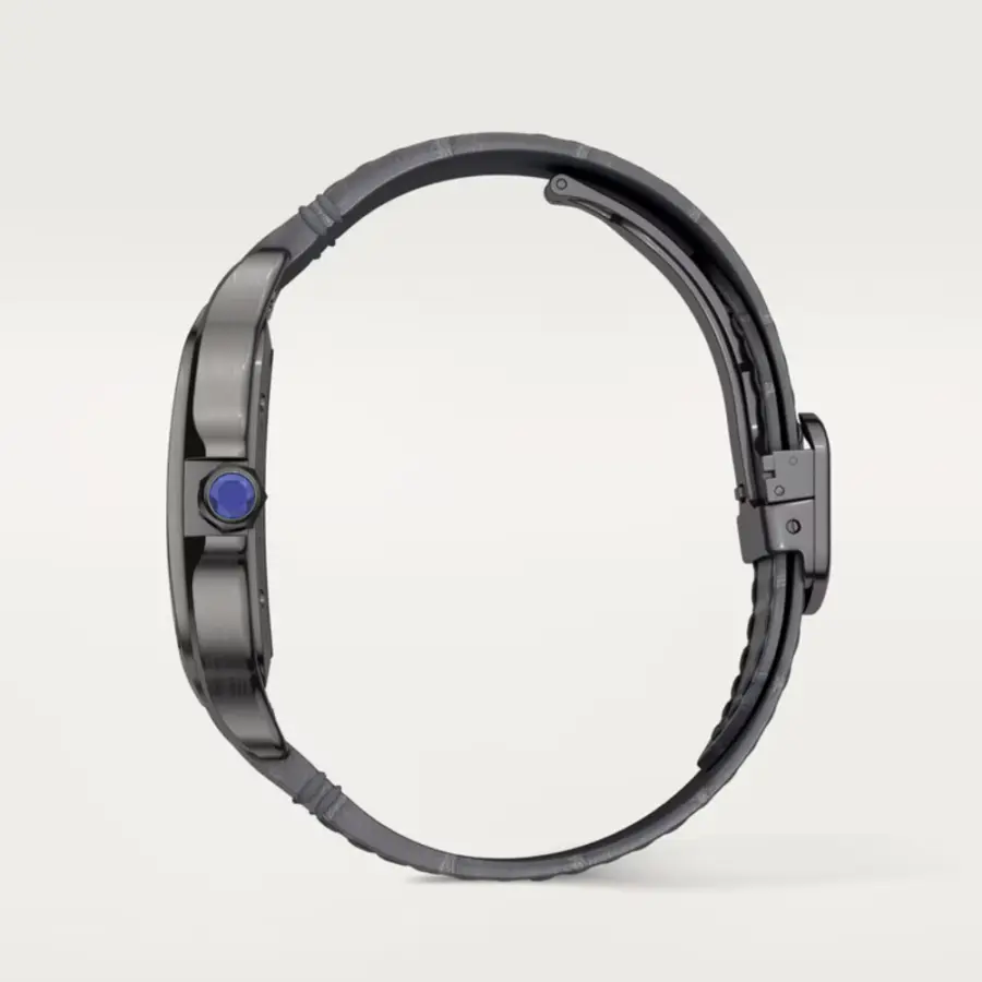 Santos de Cartier Large Skeleton Black ADLC - Image 6