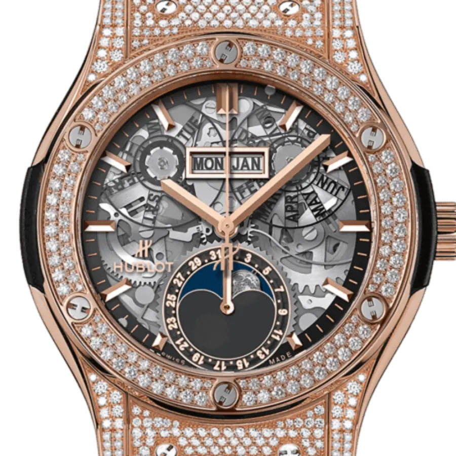 Hublot Classic Fusion Aerofusion Moonphase King Gold 42mm, Ref# 547.OX.0180.LR - Image 2