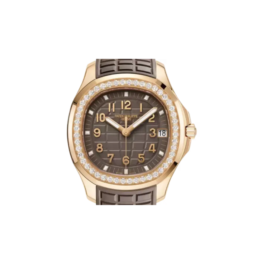 Patek Philippe Aquanaut Luce Automatic Diamond Brown Dial Ladies Watch 5068R-001 - Image 7