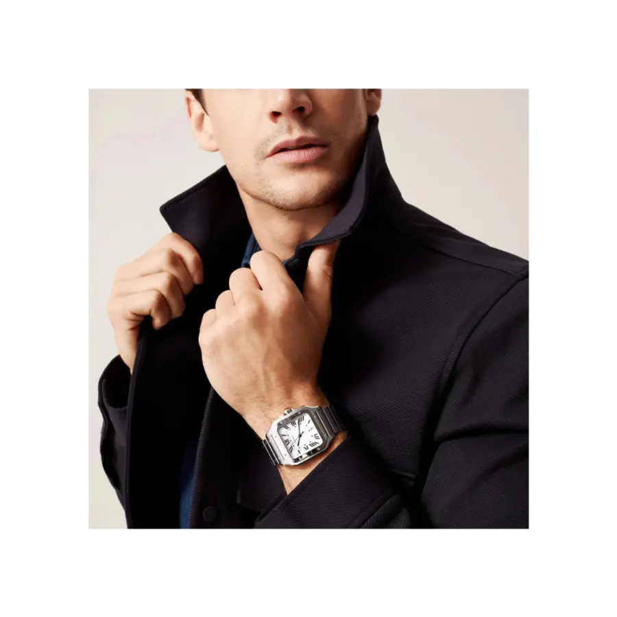Santos de Cartier Large Steel watch - Image 6