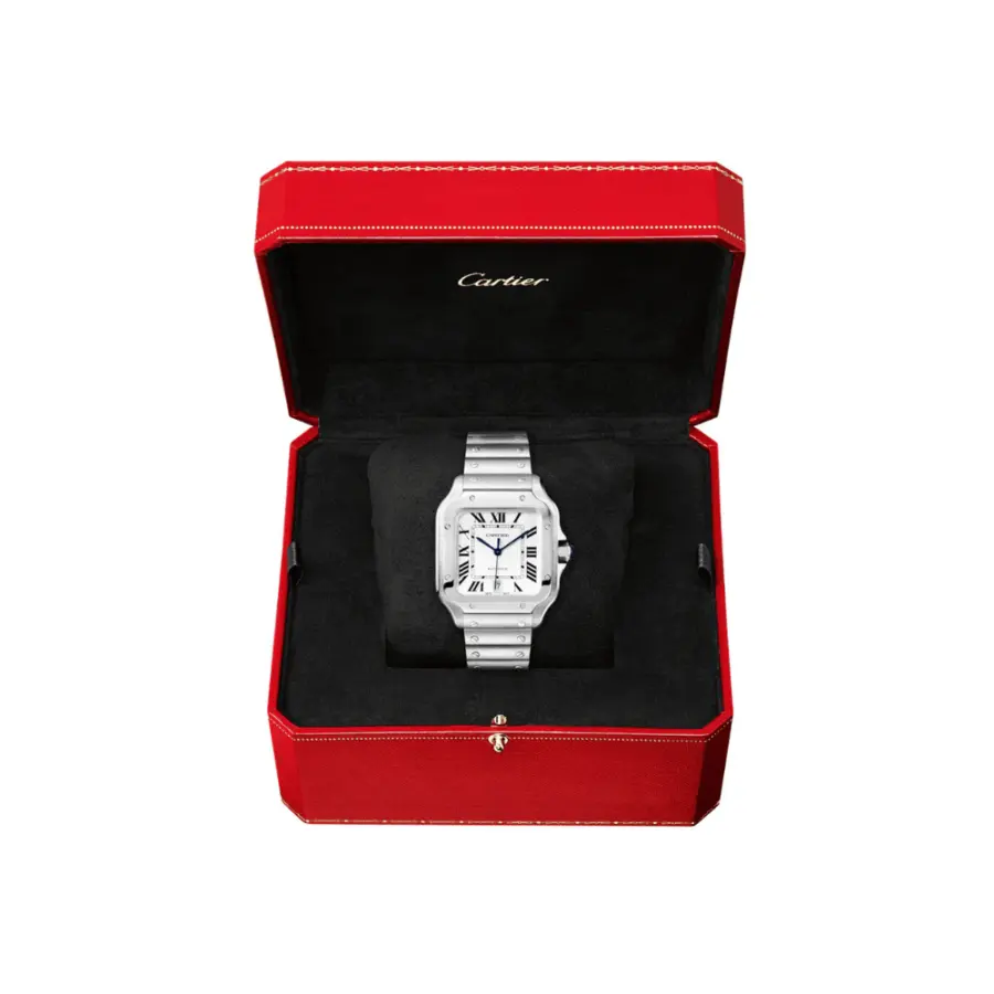 Santos de Cartier Large Steel watch - Image 7