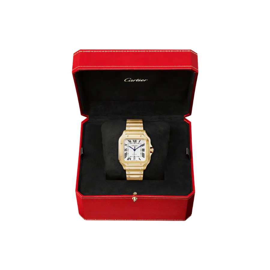 Santos de Cartier Large Yellow Gold – Brown Dial - Image 7
