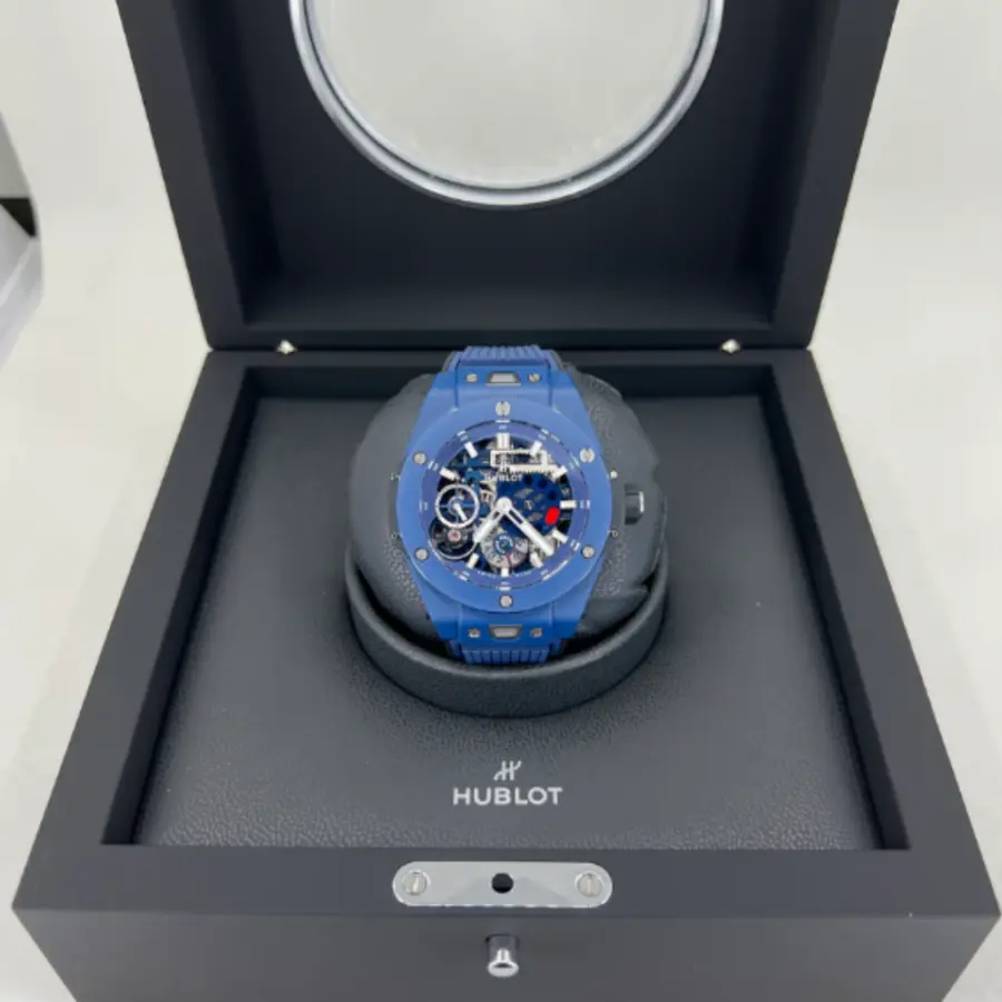 Hublot Big Bang Meca-10 Ceramic Blue 45mm, Ref# 414.EX.5123.RX - Image 7