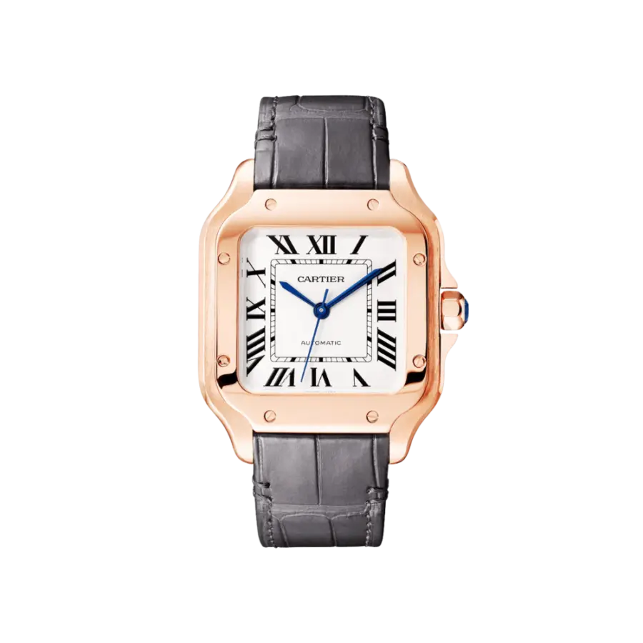 Santos de Cartier Medium Automatic Gold Watch
