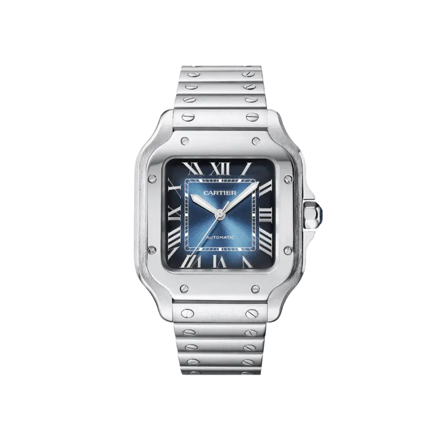 Santos de Cartier Medium Blue Dial Automatic
