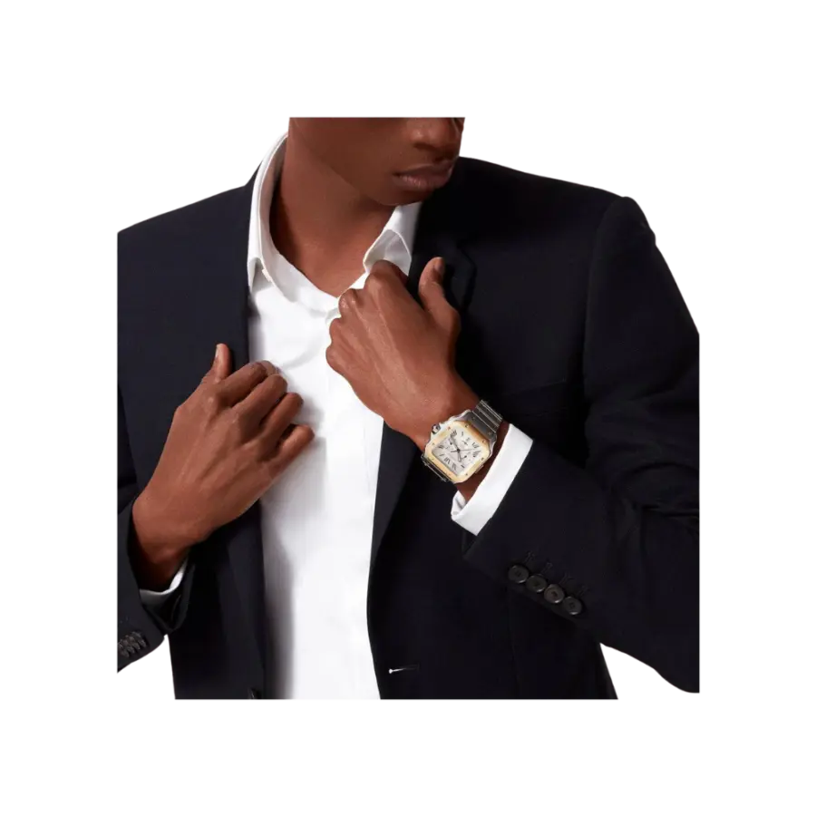 Santos de Cartier XL Chronograph Steel/Gold - Image 5