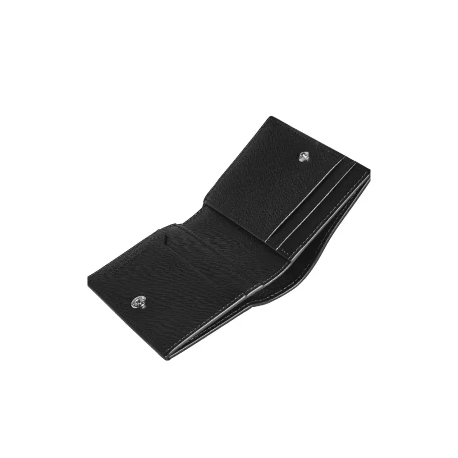 Montblanc Sartorial Mini Wallet 4cc – Tweed Blue - Image 2