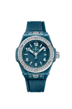 Big Bang One Click Petrol Blue Ceramic Diamonds Ref. 485.ES.5171.RX.1204
