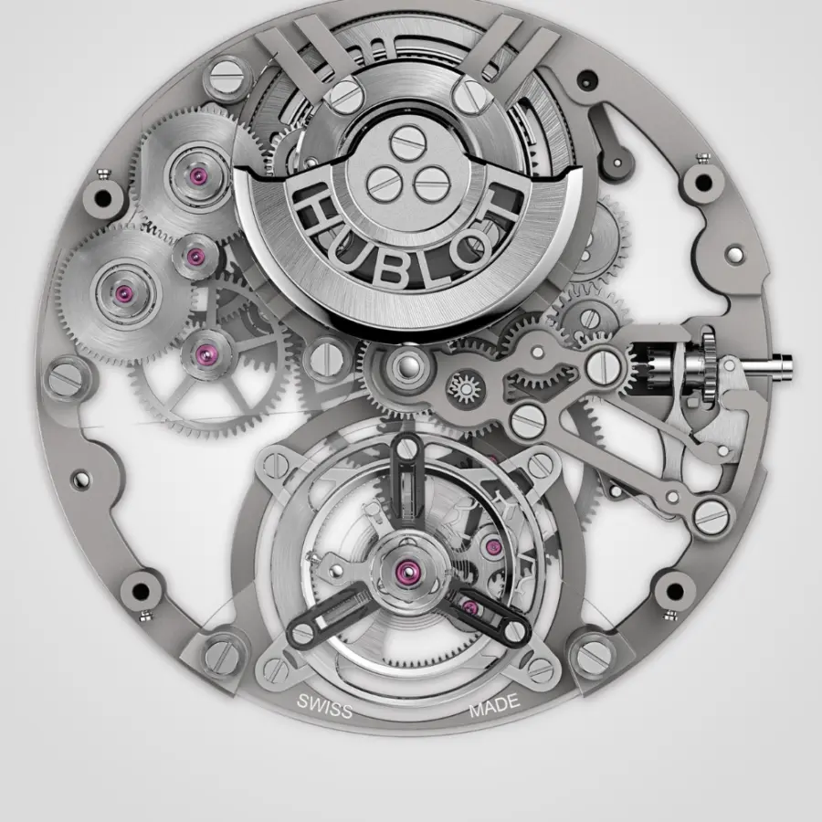 Hublot Big Bang Tourbillon Automatic SAXEM 44mm – Green Case, Skeleton Dial - Image 6