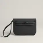 Hermes Kelly Depeches 25 Monochrome Pouch